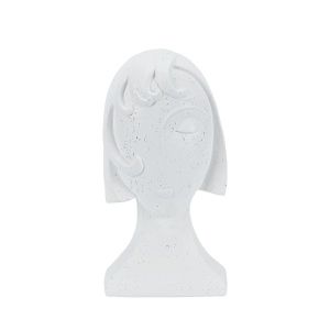 Женска фигурка от полирезин, бяла 14X12X26.3СМ