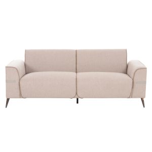 Sofa set 2 pieces Ferin HM6070.12 ecru fabric with metal legs