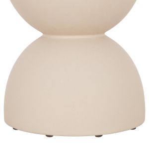 Round stool Zini HM6580.02 fiber cement in beige Φ35X43HCM.