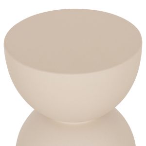 Round stool Zini HM6580.02 fiber cement in beige Φ35X43HCM.