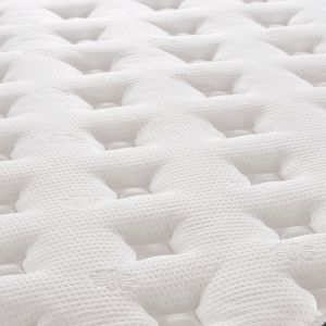 Bed with mattress & storage space Briley HM10807.01 gray velvet - for mattress 160X200CM.