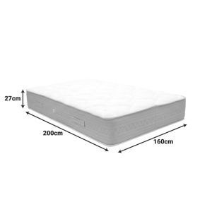 Bed with mattress Athos Sleepy sonoma 160x200cm