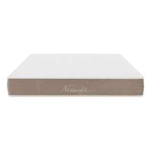Bed with mattress Nevil-Nemesis PU white 150x200cm