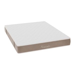 Bed with mattress Nevil-Nemesis PU white 150x200cm
