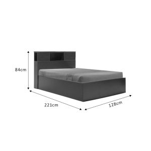 Bed with mattress Olympus-Perfecto wenge 120x200cm
