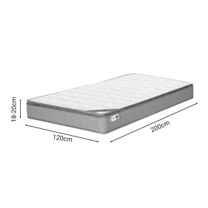 Bed with mattress Olympus-Perfecto wenge 120x200cm