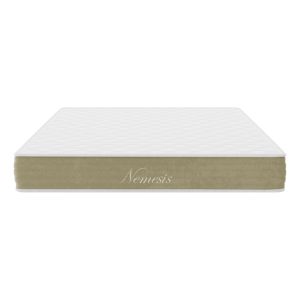 Bed with mattress and storage space Roi-Nemesis fabric, anthracite, 160x200 cm