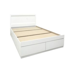 Bed with mattress and drawer Olympus-Perfecto white 120x200cm