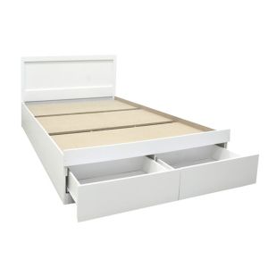 Bed with mattress and drawer Olympus-Perfecto white 120x200cm