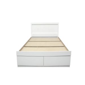 Bed with mattress and drawer Olympus-Perfecto white 120x200cm