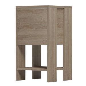 Bedside table Argus HM18378.01 melamine in sonam color 30X30X55WCM.