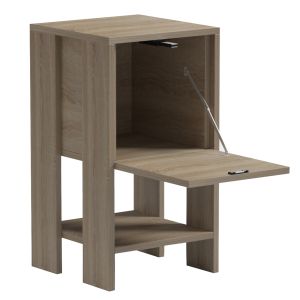 Bedside table Argus HM18378.01 melamine in sonam color 30X30X55WCM.