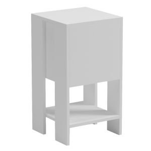 Bedside table Argus HM18378.02 melamine in white 30X30X55WCM.