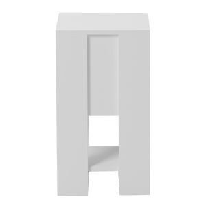 Bedside table Argus HM18378.02 melamine in white 30X30X55WCM.