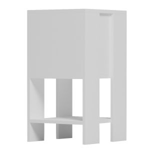Bedside table Argus HM18378.02 melamine in white 30X30X55WCM.