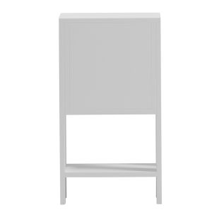 Bedside table Argus HM18378.02 melamine in white 30X30X55WCM.