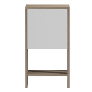 Bedside table Argus HM18378.11 melamine in white/sonama 30X30X55WCM.