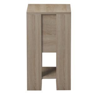 Bedside table Argus HM18378.11 melamine in white/sonama 30X30X55WCM.