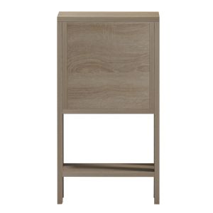 Bedside table Argus HM18378.11 melamine in white/sonama 30X30X55WCM.