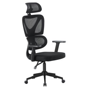 Офис стол Novar HM1218.01 черна Мрежа-ppполипропиленова) база 51X49X121-129HСМ.