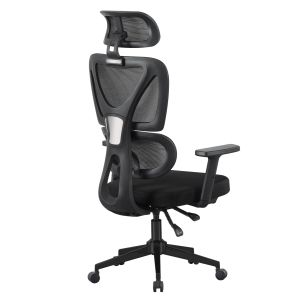Офис стол Novar HM1218.01 черна Мрежа-ppполипропиленова) база 51X49X121-129HСМ.