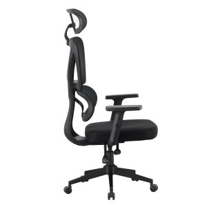 Офис стол Novar HM1218.01 черна Мрежа-ppполипропиленова) база 51X49X121-129HСМ.