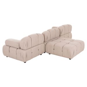 Polymorphic sofa HM6073.12 textured fabric in light beige color 290X196X76ВСМ.