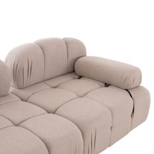 Polymorphic sofa HM6073.12 textured fabric in light beige color 290X196X76ВСМ.