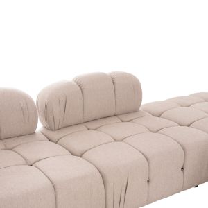 Polymorphic sofa HM6073.12 textured fabric in light beige color 290X196X76ВСМ.