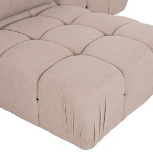 Polymorphic sofa HM6073.12 textured fabric in light beige color 290X196X76ВСМ.