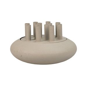 Candlestick 12 positions metallic beige 31X31X17.5CM