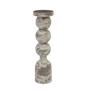Mosaic candlestick antique purple 8X8X24.5CM