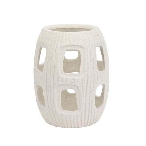 White porcelain candlestick 16X16X19.5CM