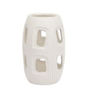 White porcelain candlestick 16X16X24.5CM