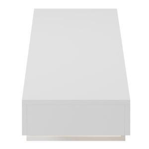 Wall-mounted TV cabinet with LED lights Savor HM18381.02 melamine in white 150X29.5X22HCM.