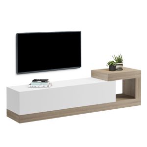Wall TV cabinet Essenza HM18372.11 melamine sonama/white 150X29.6X38.6HCM.