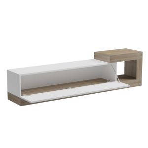 Wall TV cabinet Essenza HM18372.11 melamine sonama/white 150X29.6X38.6HCM.