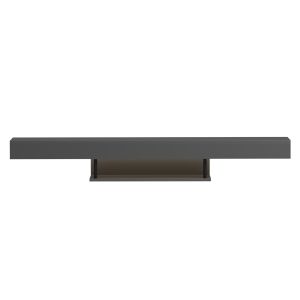 Wall TV cabinet with Led Savor HM18381.05 melamine in gray 150X29.5X22ВСМ