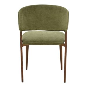 Dolez chair, khaki, fabric-walnut, metal leg, 49x58.5x82cm