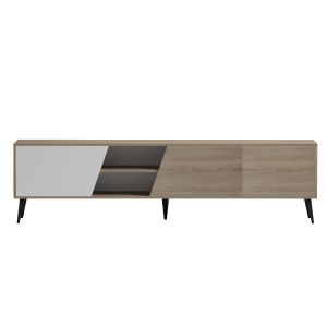 TV cabinet Caterra HM18374.11 melamine sonama/white 180x35.5x48cm.