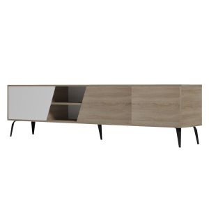 TV cabinet Caterra HM18374.11 melamine sonama/white 180x35.5x48cm.