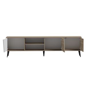 TV cabinet Caterra HM18374.11 melamine sonama/white 180x35.5x48cm.