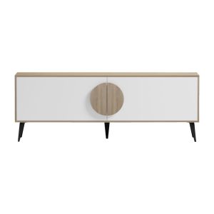 TV cabinet Savore HM18369.11 melamine in sonama/white 140Χ35.5Χ51HCM.