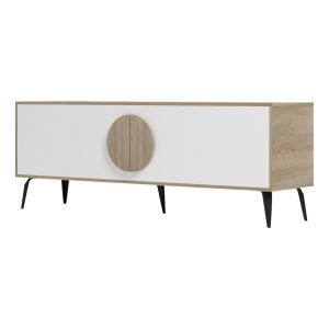 TV cabinet Savore HM18369.11 melamine in sonama/white 140Χ35.5Χ51HCM.
