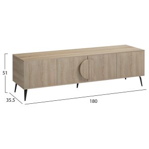 TV cabinet Savore HM18370.01 melamine Sonama 180Χ35.5Χ51HCM.