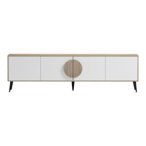 TV cabinet Savore HM18370.11 melamine sonama-white 180Χ35.5Χ51HCM.