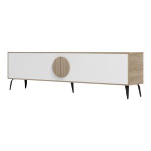 TV cabinet Savore HM18370.11 melamine sonama-white 180Χ35.5Χ51HCM.