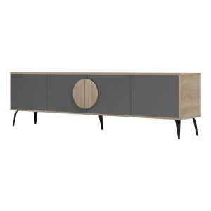TV cabinet Savore HM18370.13 melamine sonoma-grey 180Χ35.5Χ51HСМ.