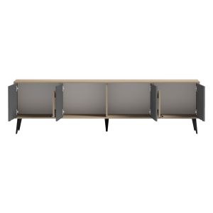 TV cabinet Savore HM18370.13 melamine sonoma-grey 180Χ35.5Χ51HСМ.