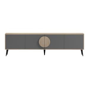 TV cabinet Savore HM18370.13 melamine sonoma-grey 180Χ35.5Χ51HСМ.